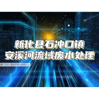 四川新化縣石沖口鎮(zhèn)安溪河流域廢水處理