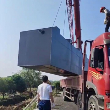 長沙縣安沙鎮(zhèn)30m3/d地埋式一體化污水處理設(shè)備發(fā)貨